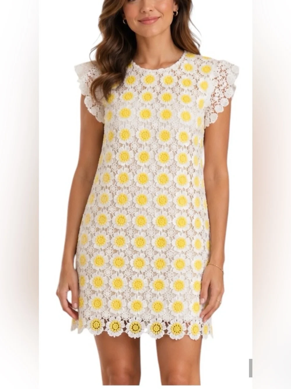 J Crew Crochet Daisy Sheath Dress. Size 10. Brand New without tags.